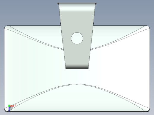 Apple Cinema 27英寸LCD显示器模型3D图纸俯视缩略图