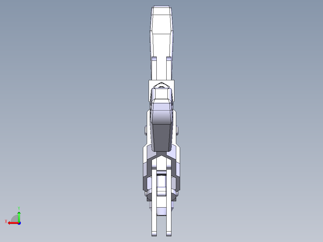 德克斯TUNKERS气缸数模T2-01UB后视图
