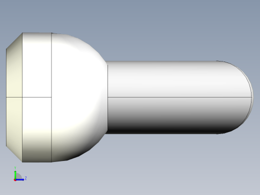 把手2447(B)-3D多系列多零件图纸模型左视缩略图