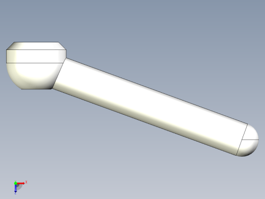 把手2447(B)-3D多系列多零件图纸模型俯视缩略图