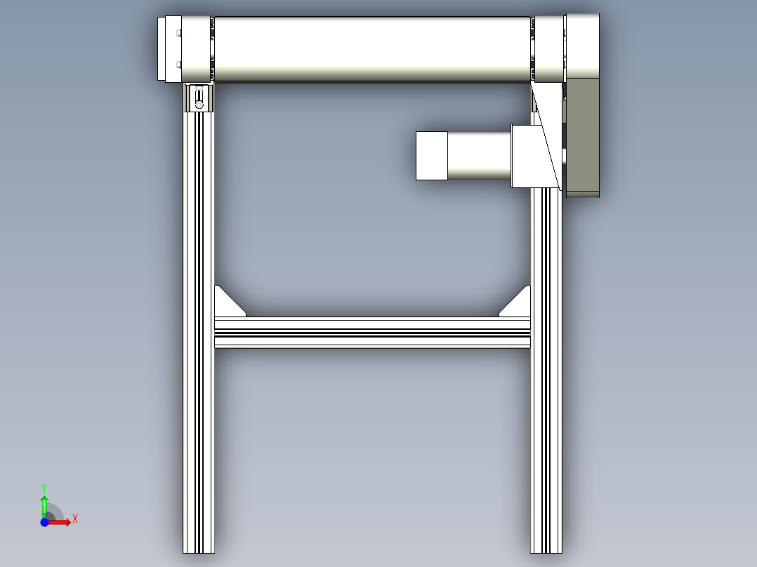 同步带及输送带课程设计带三维二维说明书前视图