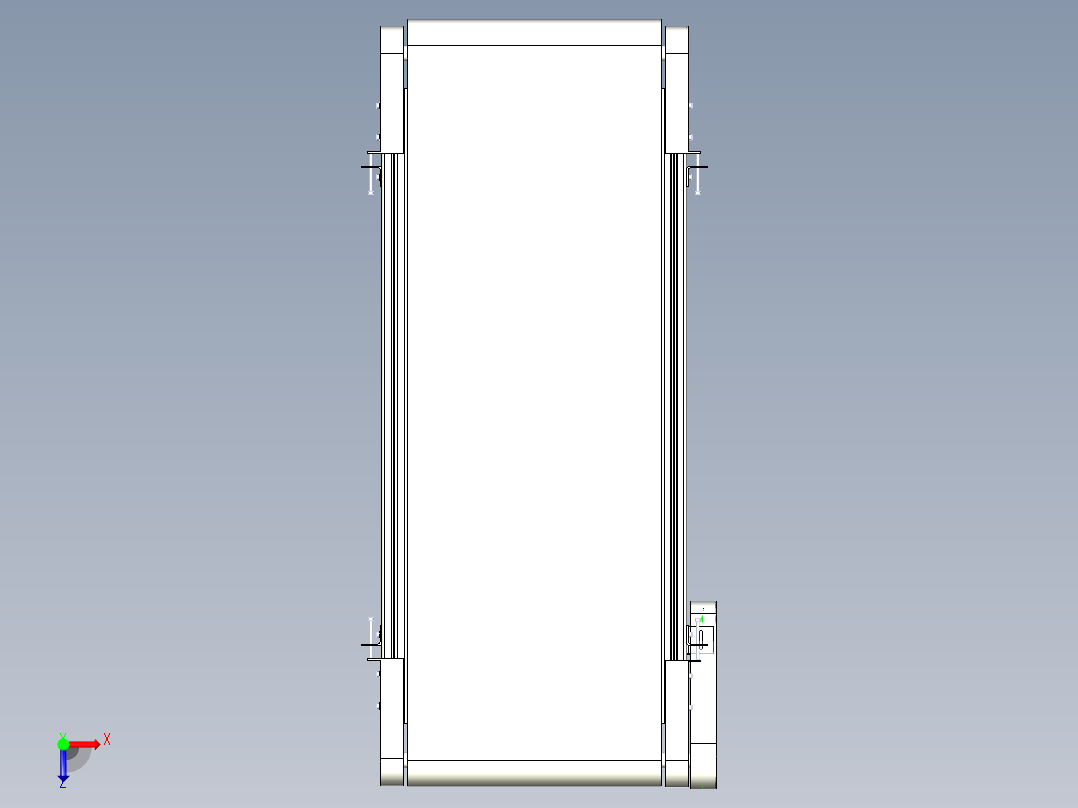 同步带及输送带课程设计带三维二维说明书俯视图