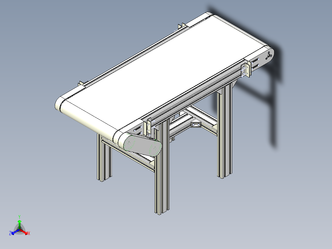 同步带及输送带课程设计带三维二维说明书正等轴测图