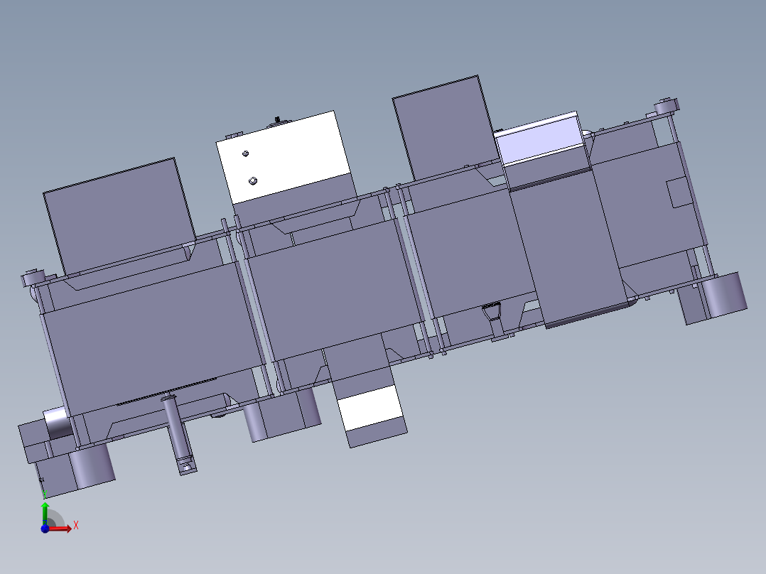 金属探测器扫描检查设备前视图