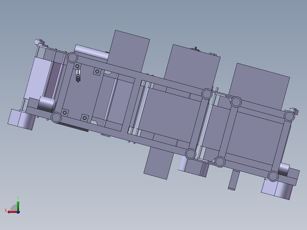 金属探测器扫描检查设备后视图