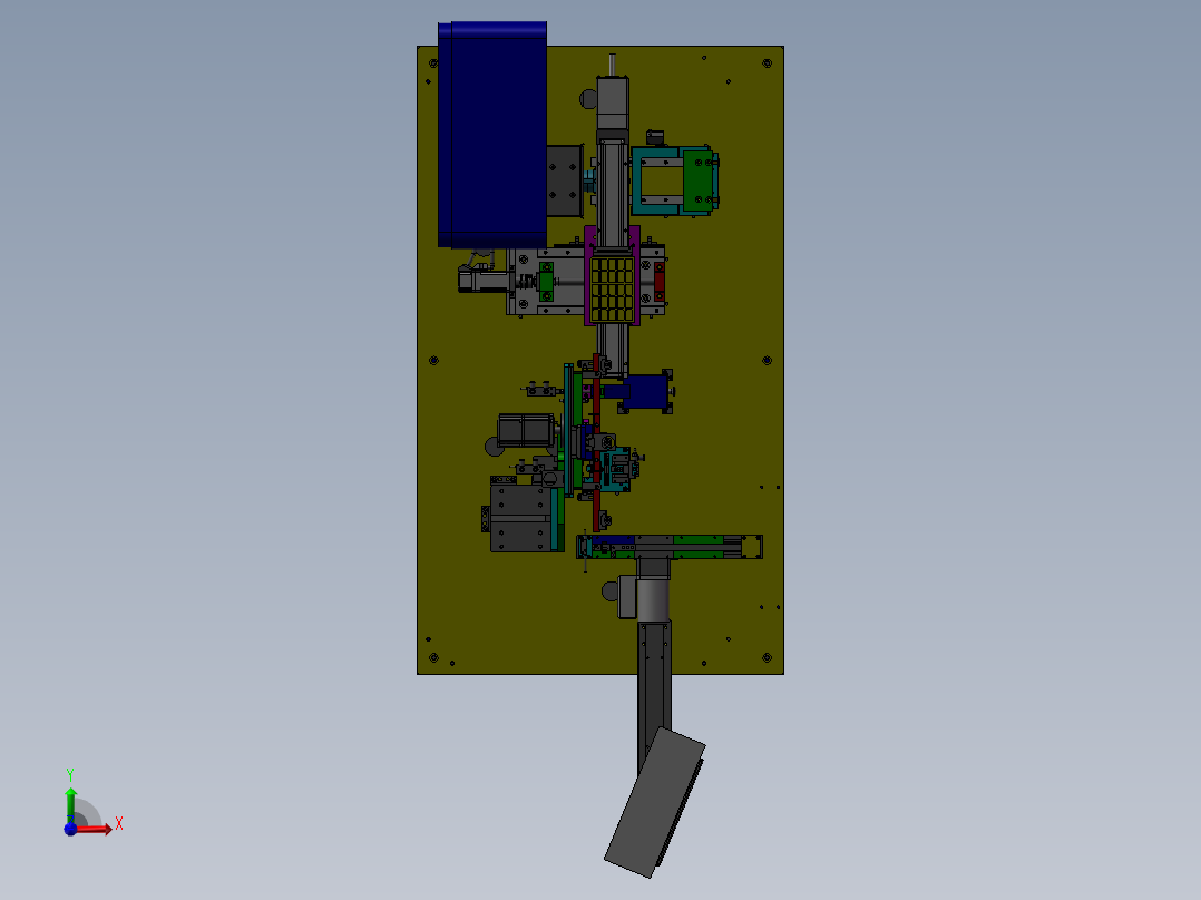电气零件分选检查机前视图