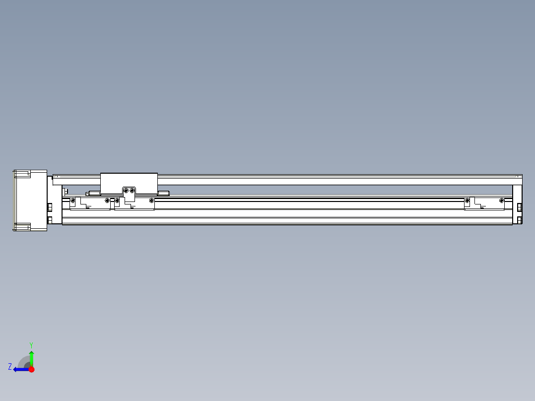TPA-KNR-86E-1610C-L450A1-MR-H75-N3线性模块铝制底座右视图