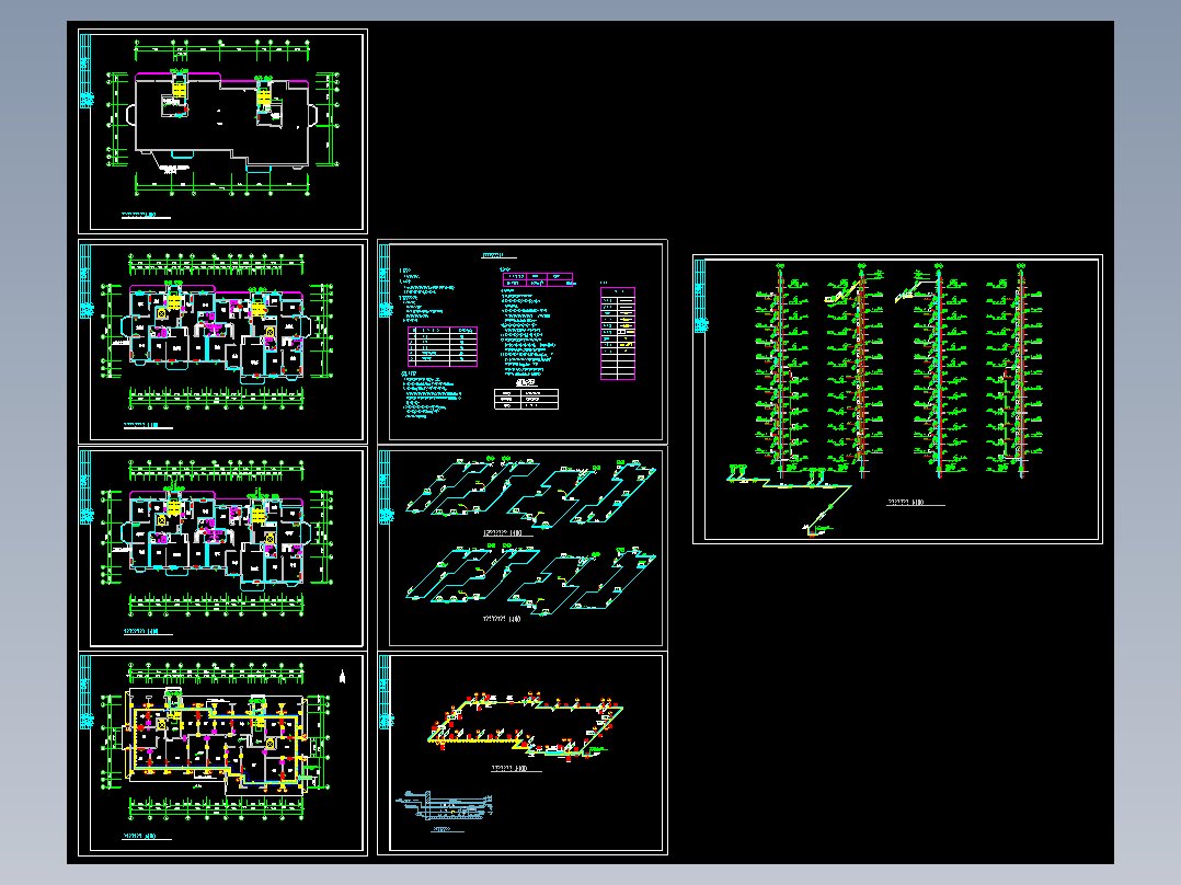 哈尔滨某十二层住宅采暖施工图
