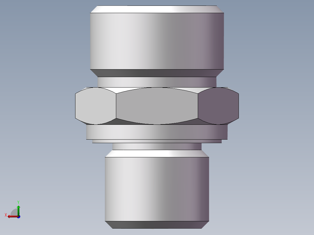 公制螺纹ED密封、1CM-18-14WD非标后视图