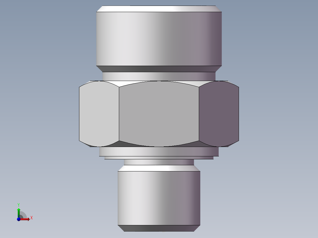 英制管螺纹ED密封、1DB-20-04WD前视图