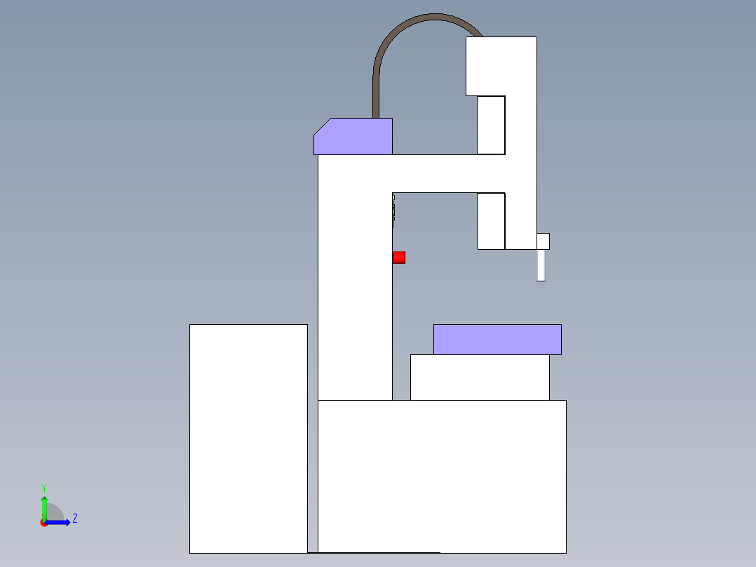 A2004257-CM240Z 电火花线切割机左视图
