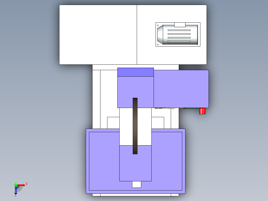 A2004257-CM240Z 电火花线切割机俯视图