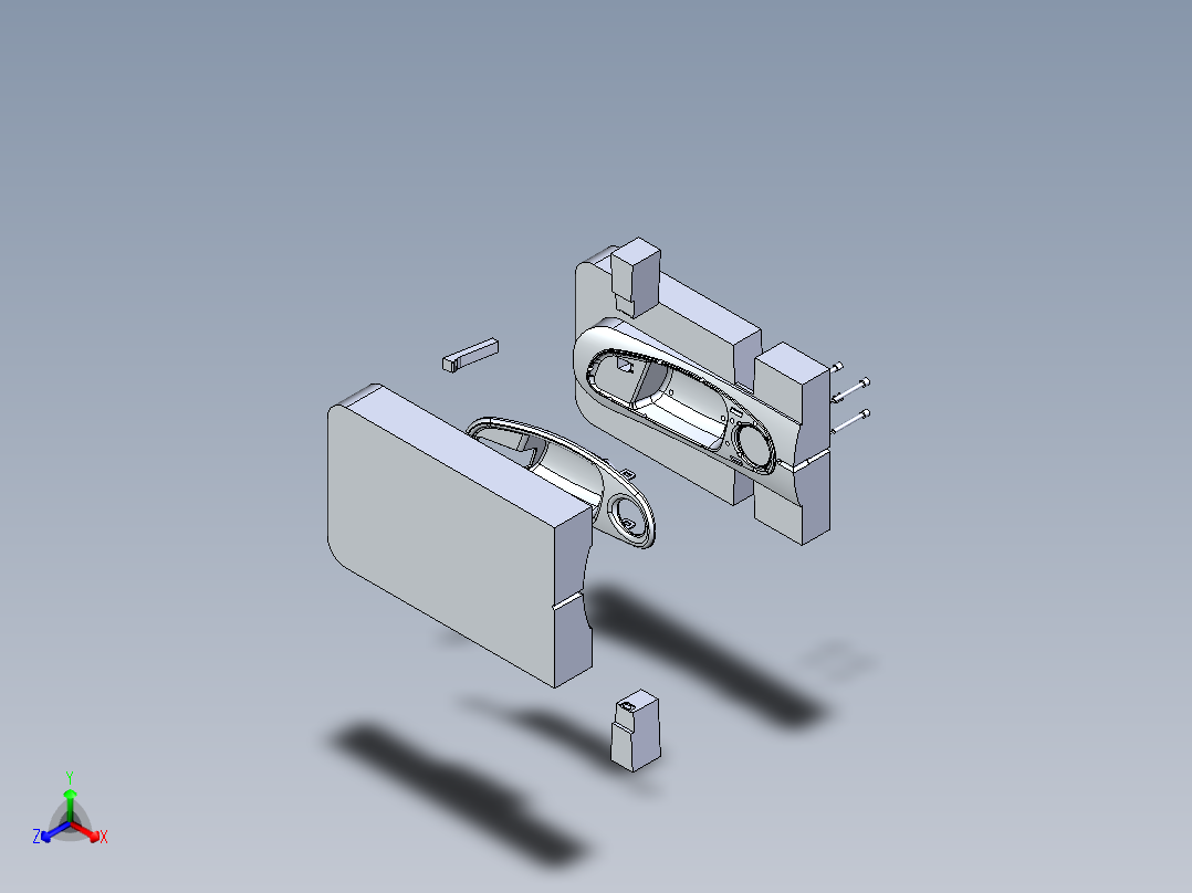 A2004955-门把手边框的凸起和凹槽