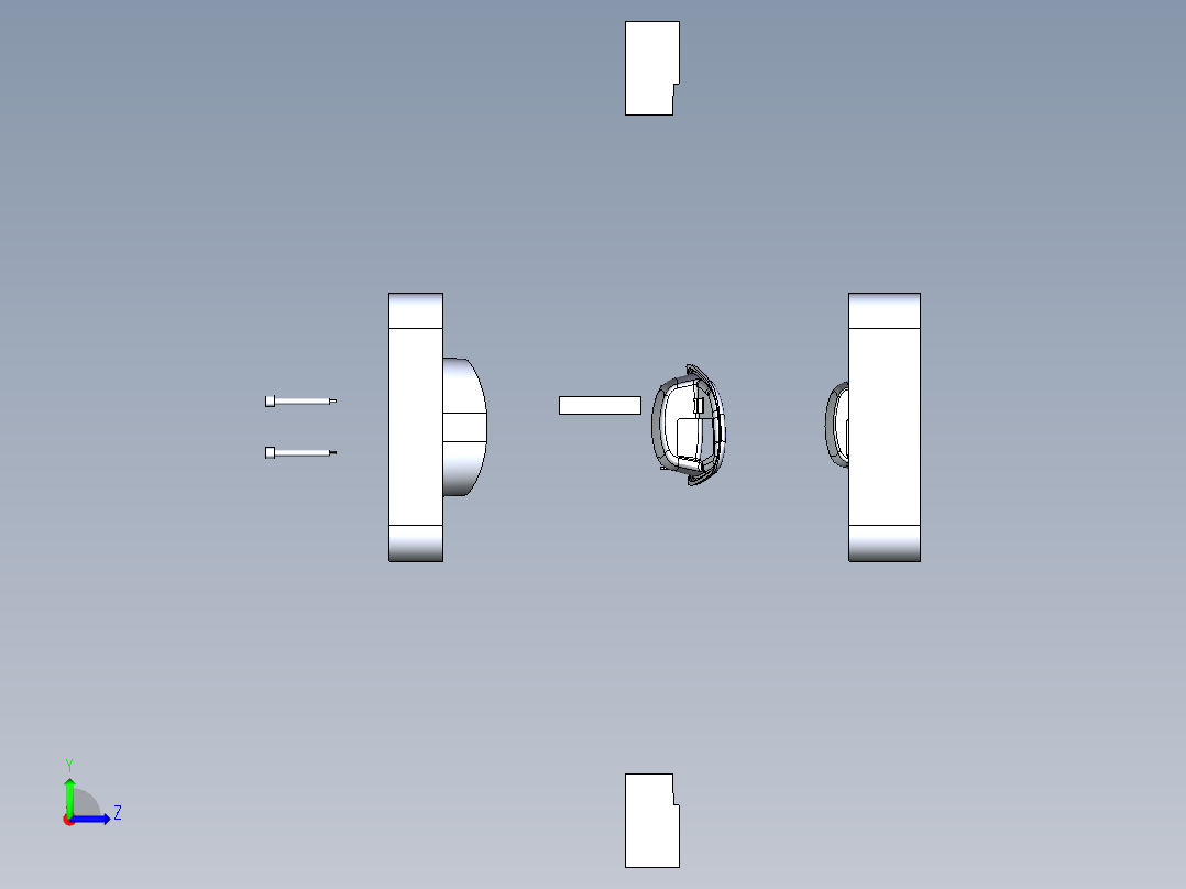 A2004955-门把手边框的凸起和凹槽左视图