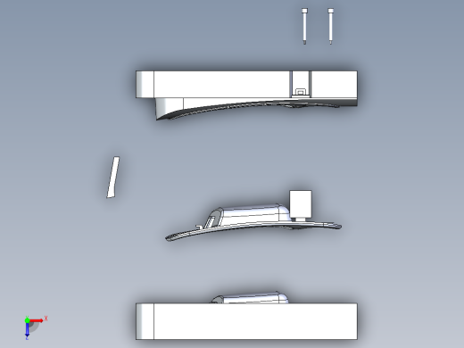 A2004955-门把手边框的凸起和凹槽俯视缩略图
