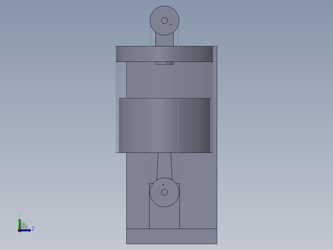 活塞工作左视图