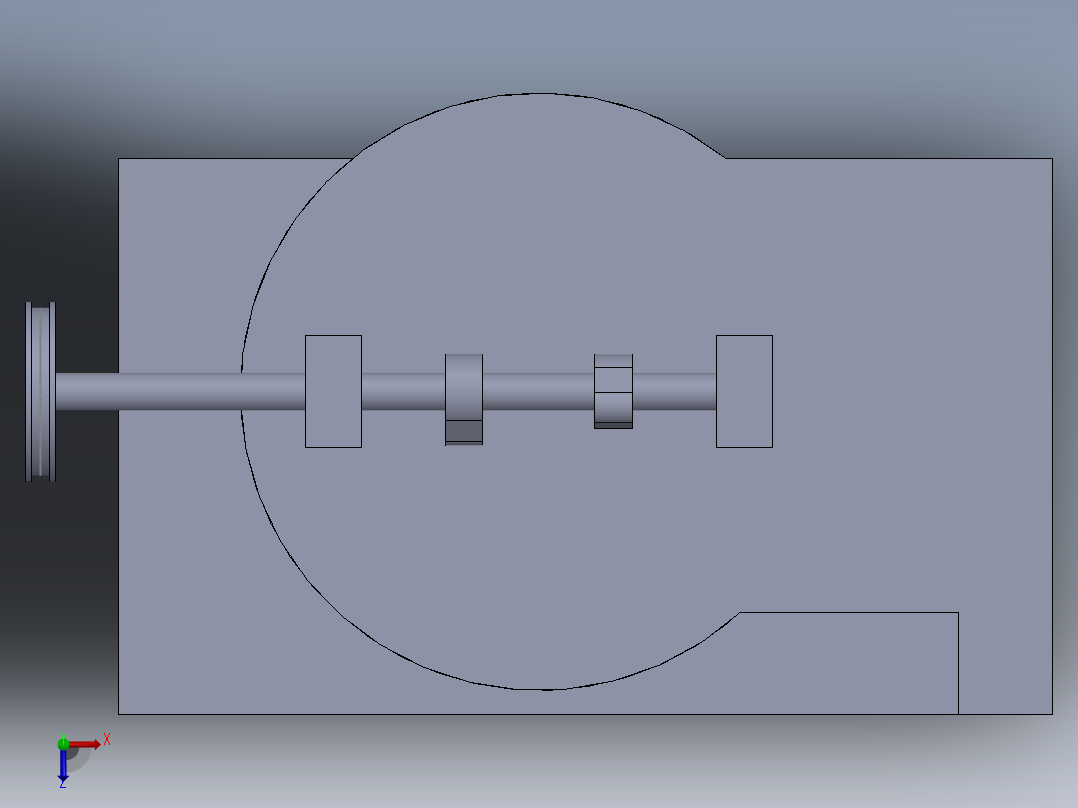 活塞工作俯视图