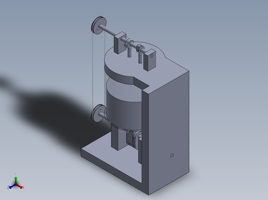 活塞工作正等轴测图