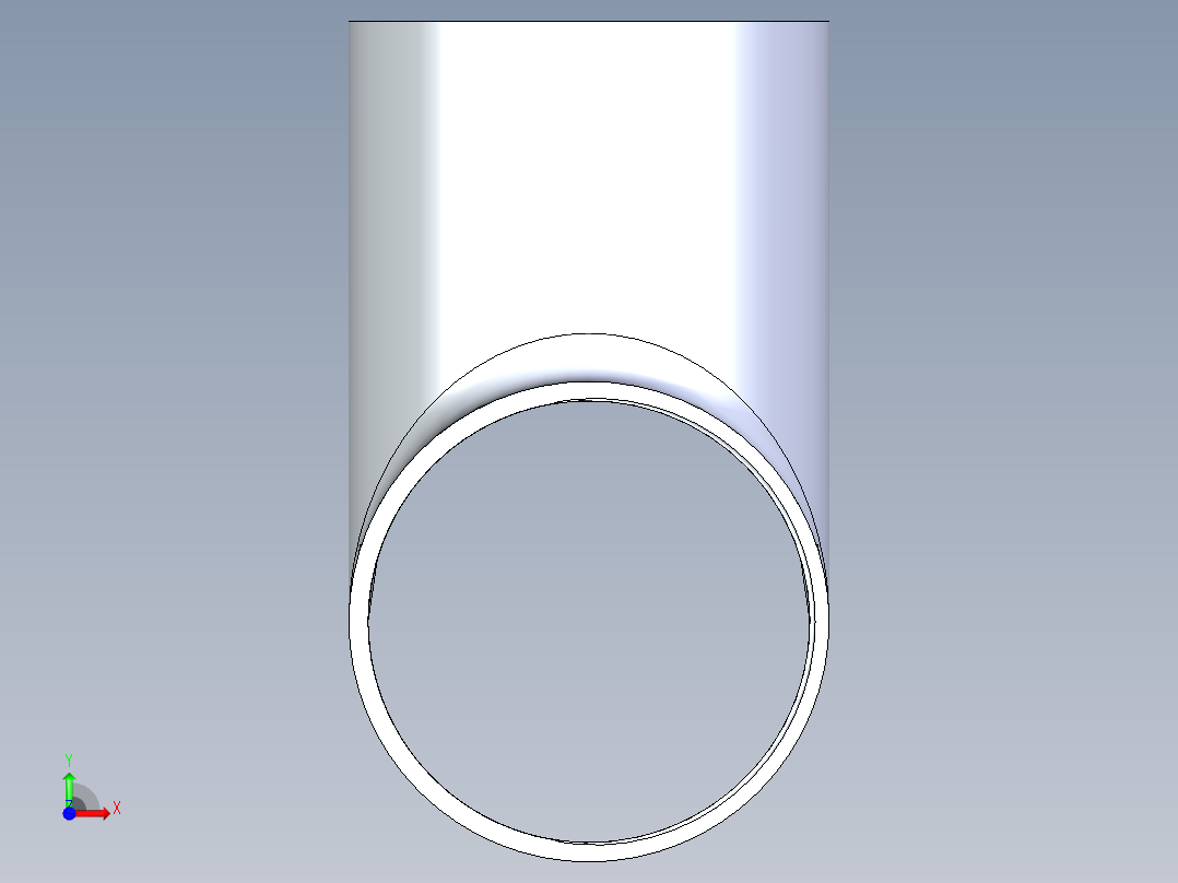 B3004342-三通接头前视图
