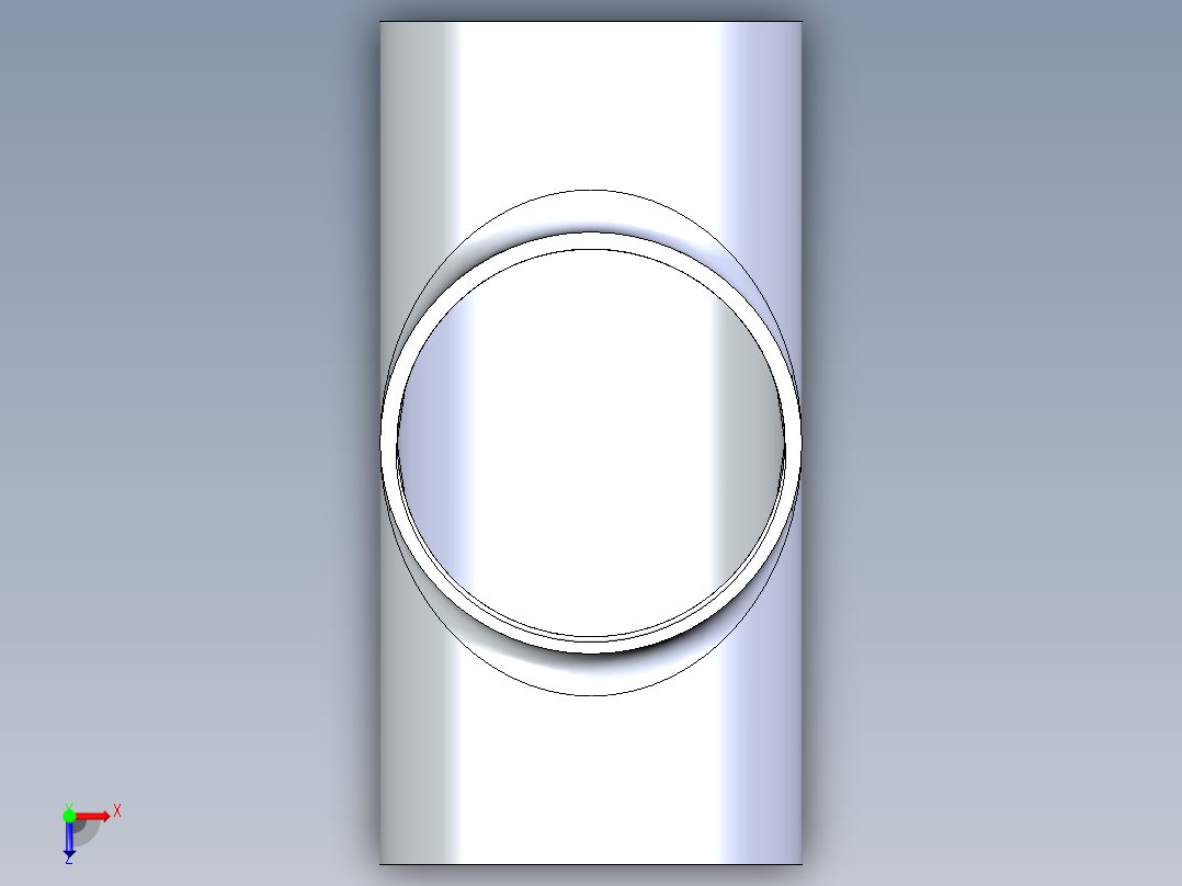 B3004342-三通接头俯视图