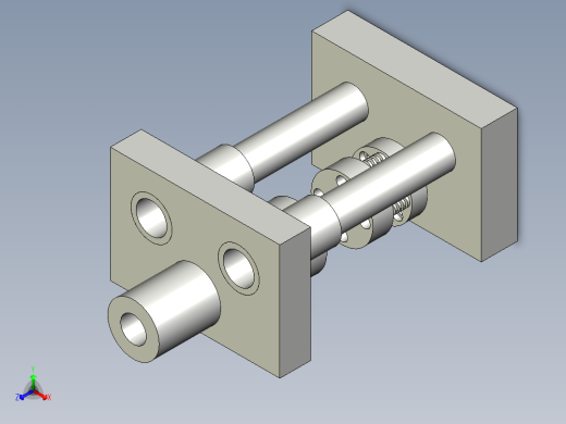 制动蹄压簧座落料冲孔复合模