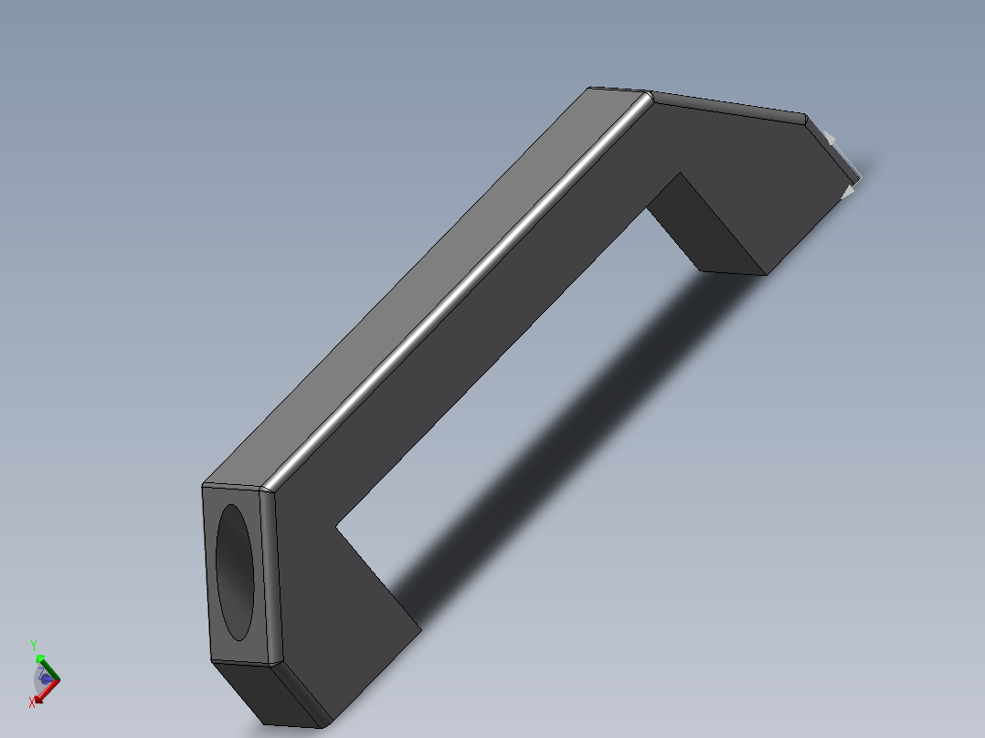 把手（黑色喷塑，孔距120）