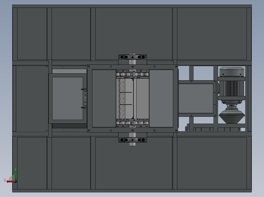 板链斗式提升机优化设计后视图