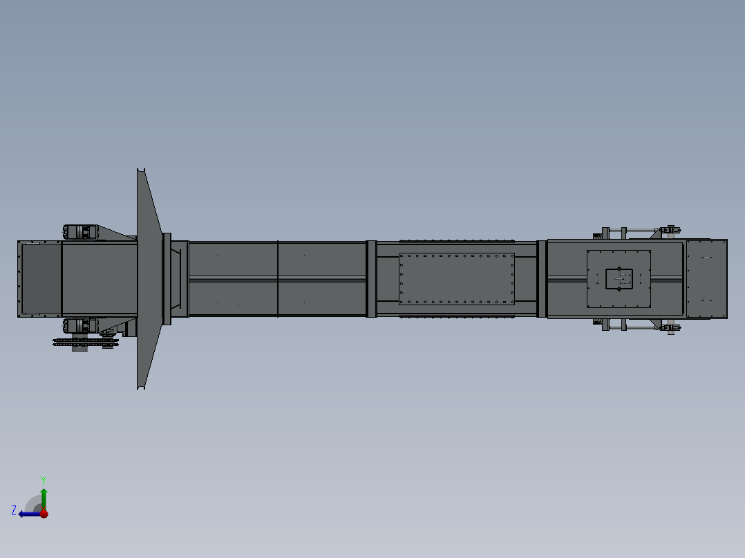 板链斗式提升机优化设计右视图