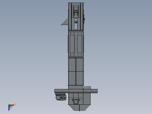 板链斗式提升机优化设计俯视缩略图