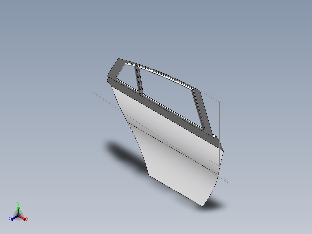 零件1正等轴测图