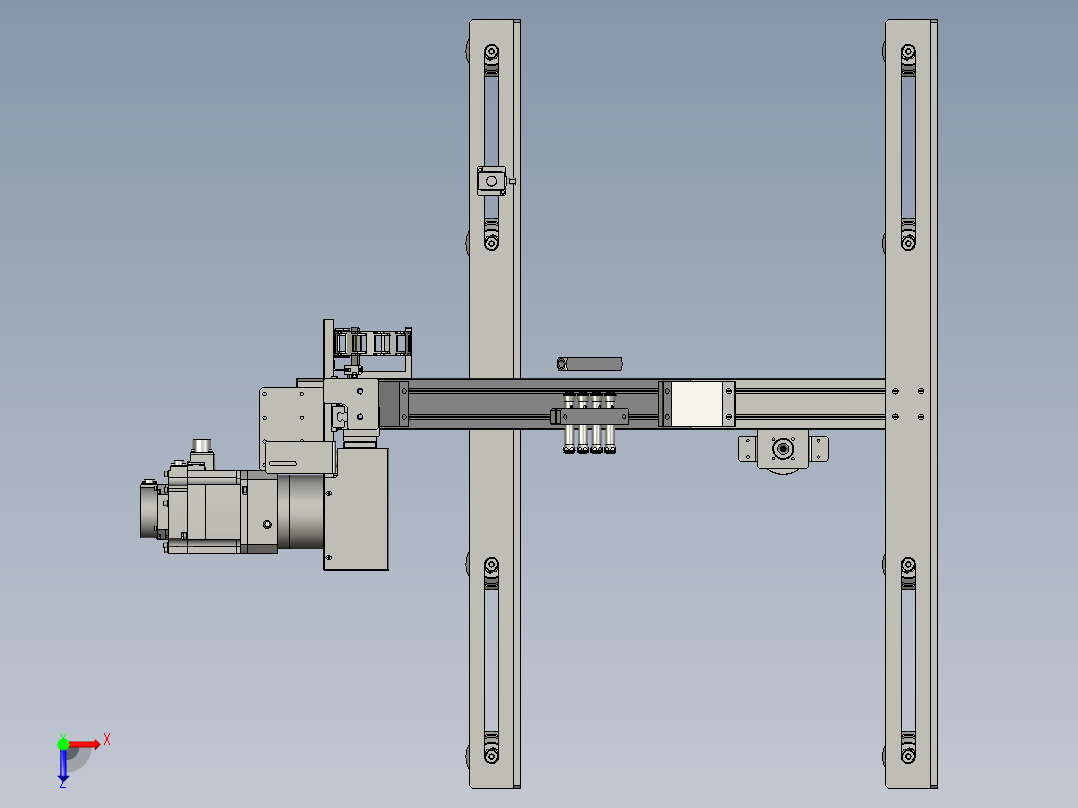 镜子组装-0000纸皮吸取机械手-8262-0510-B俯视图