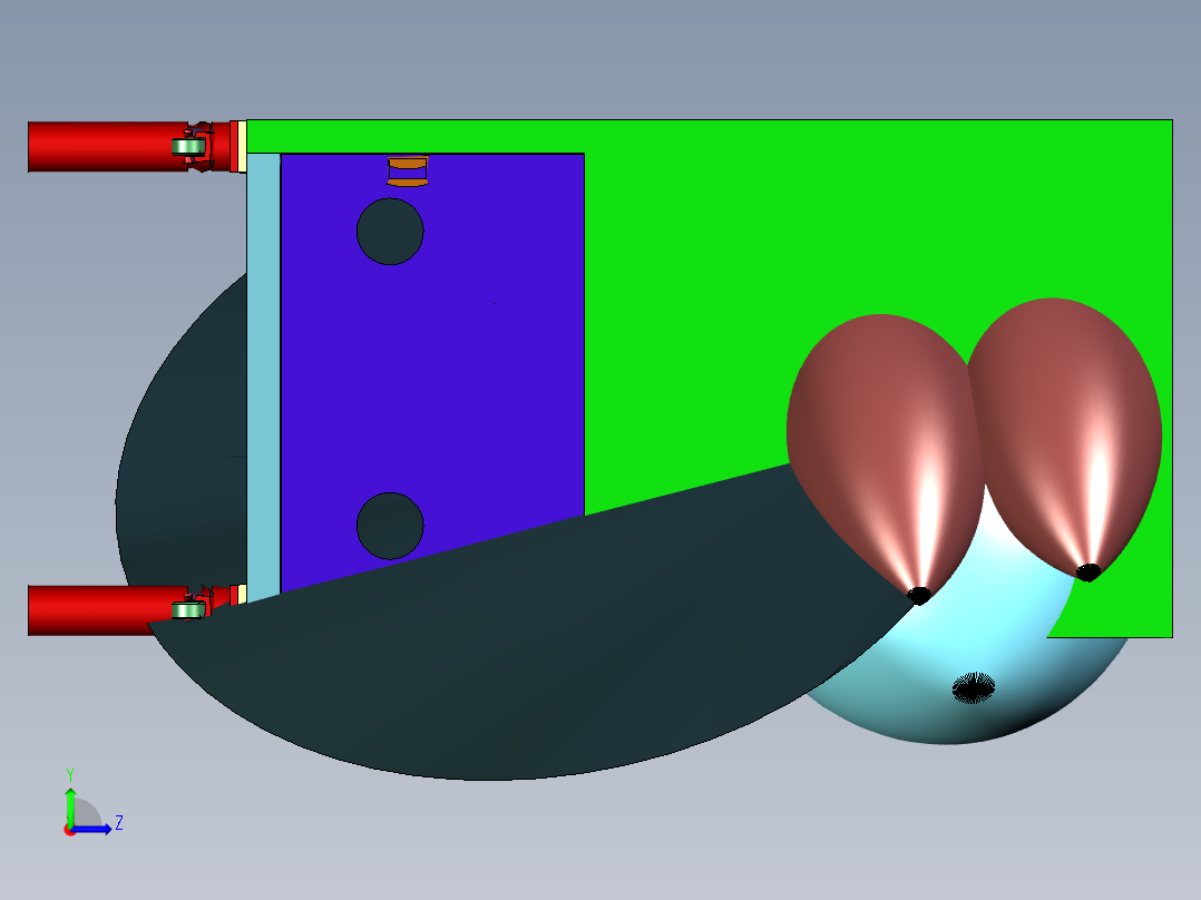 笔记本触控用的检测设备左视图