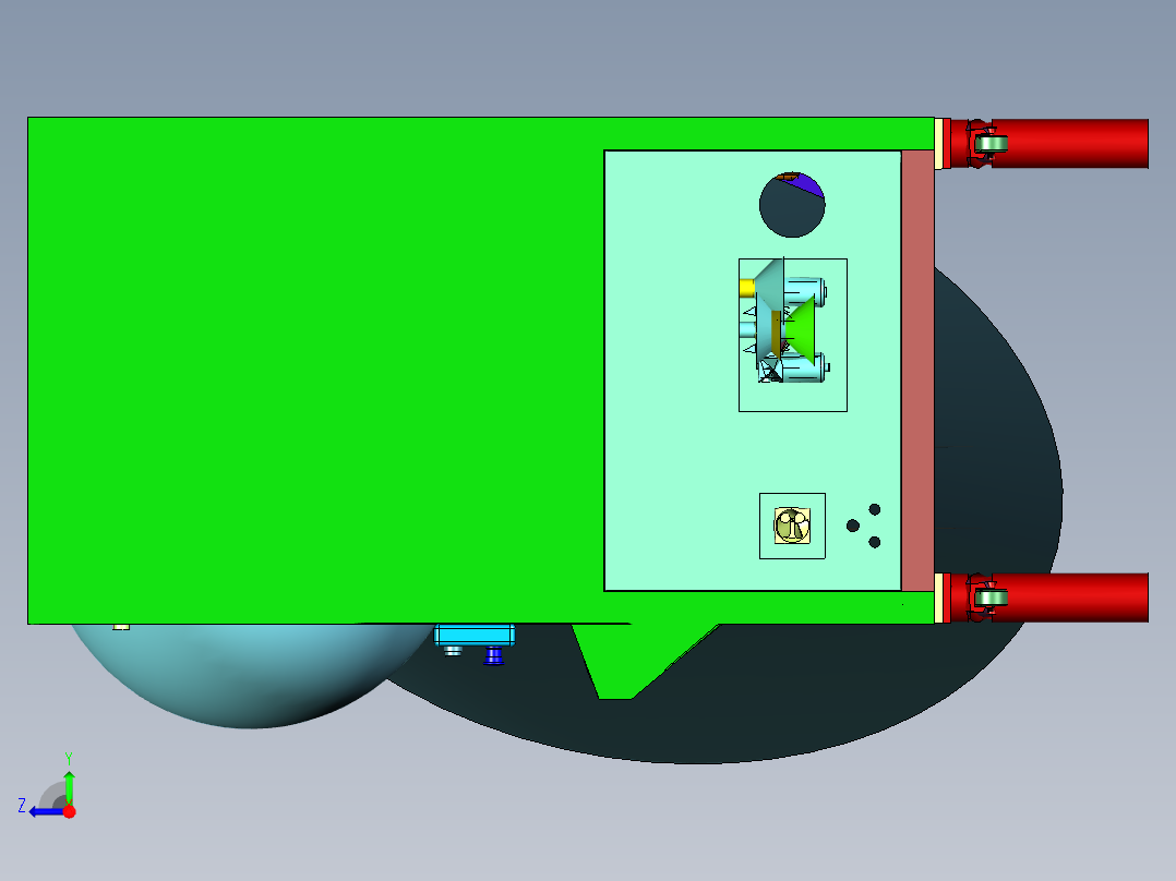 笔记本触控用的检测设备右视图