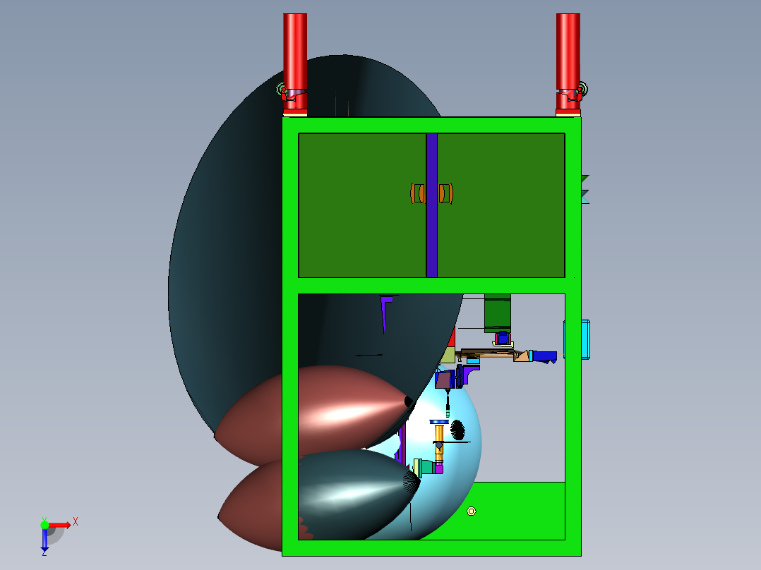 笔记本触控用的检测设备俯视图