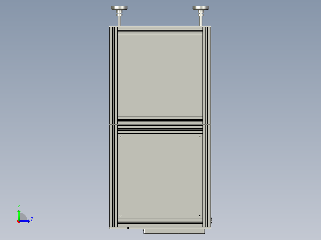 仓储移动载具举升机构左视图