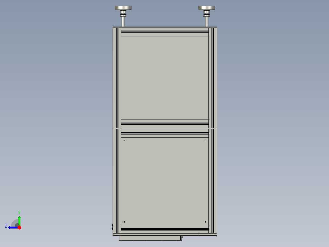仓储移动载具举升机构右视图