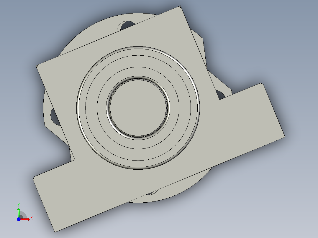 HX2115-02-04-00前后对中传动装置前视图