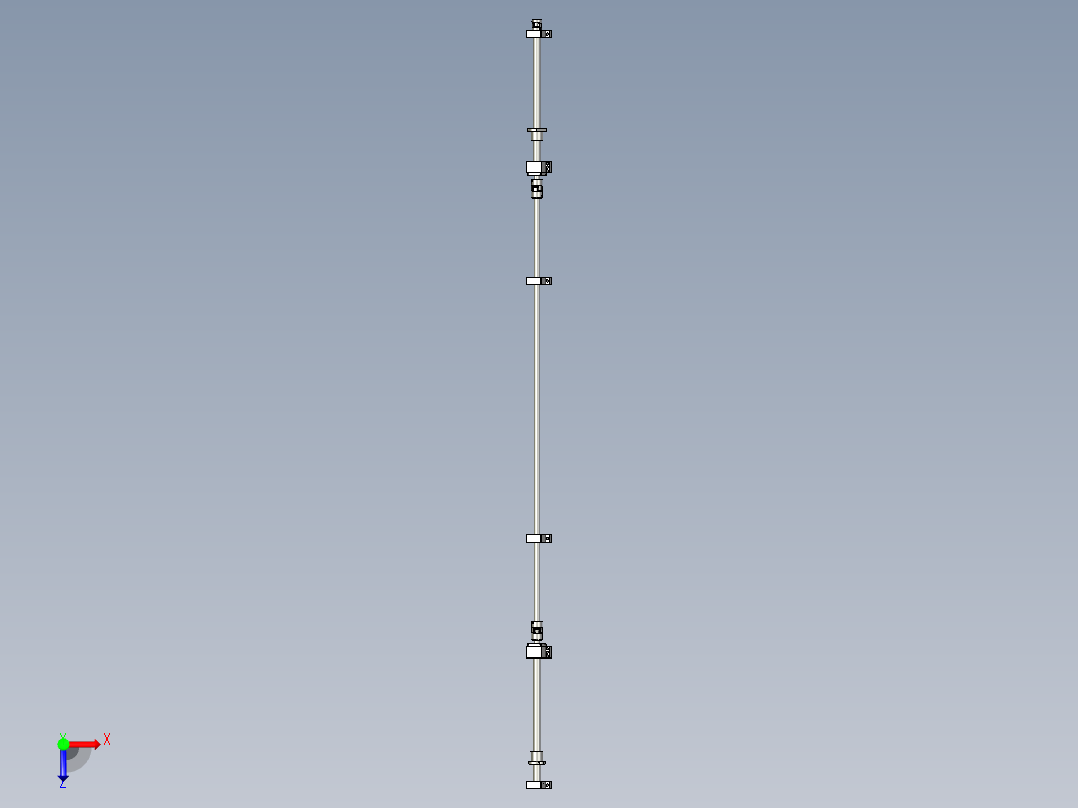 HX2115-02-04-00前后对中传动装置俯视图