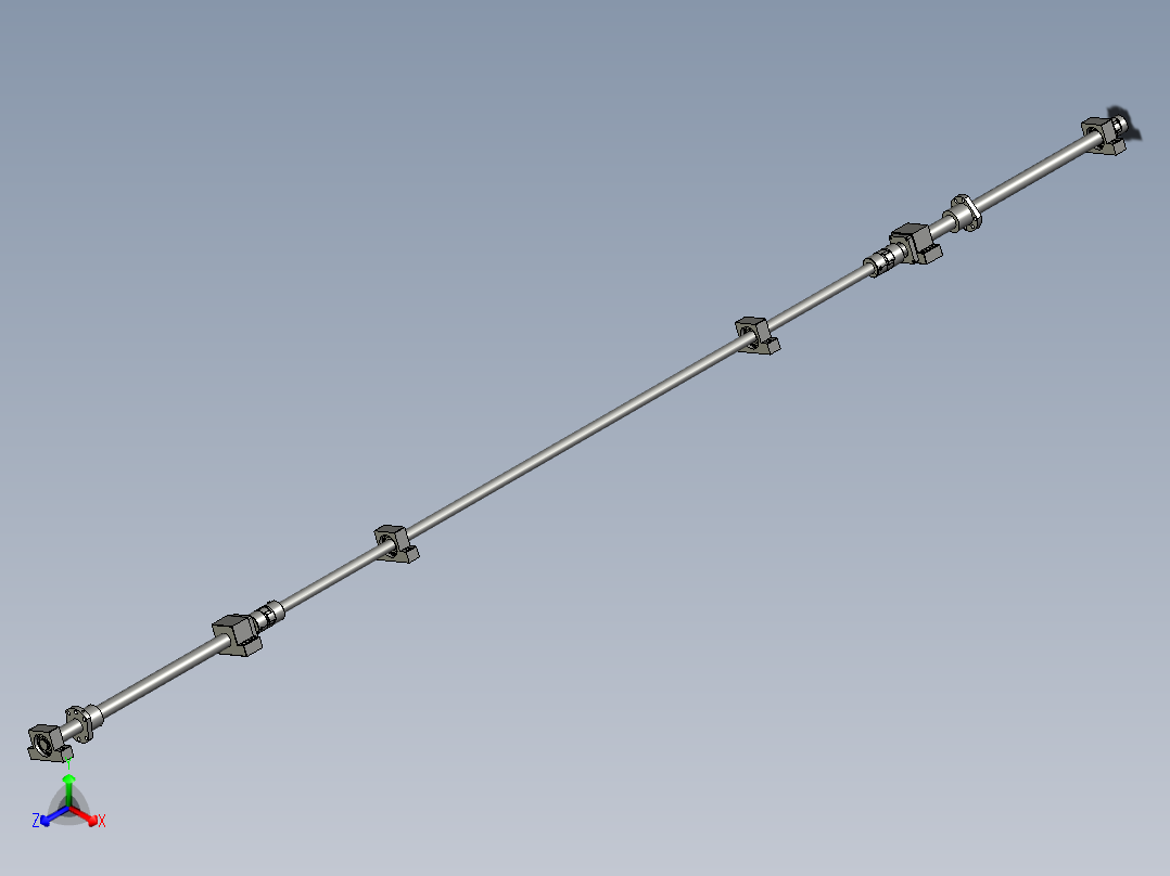 HX2115-02-04-00前后对中传动装置正等轴测图