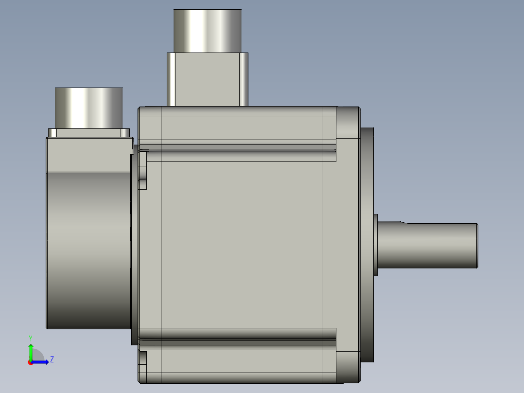 2024伺服电机台达ENCODER_COVER左视图