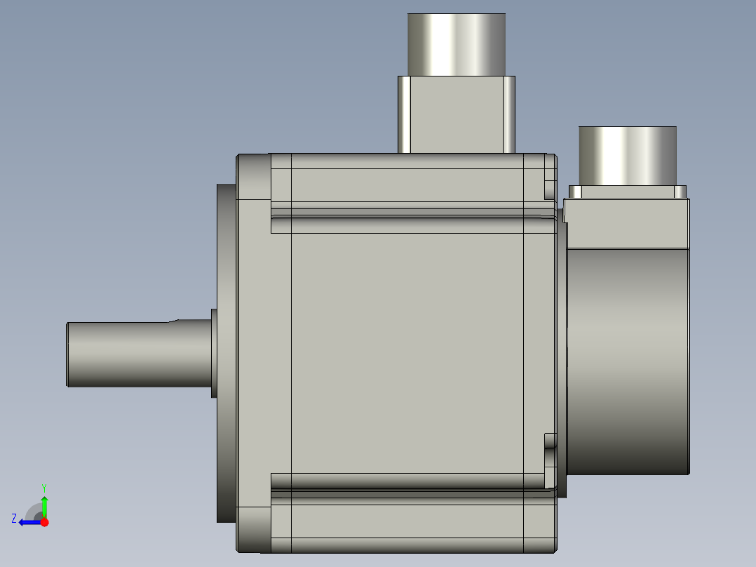 2024伺服电机台达ENCODER_COVER右视图