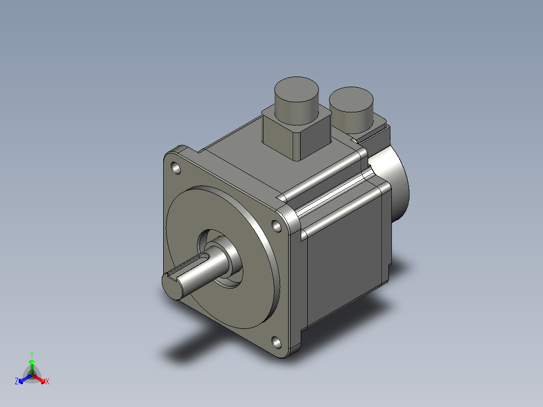 2024伺服电机台达ENCODER_COVER正等轴测图