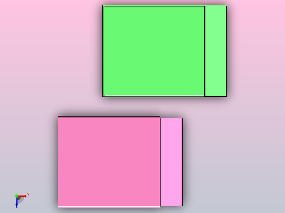 闭合缺口.SLDPRT俯视图