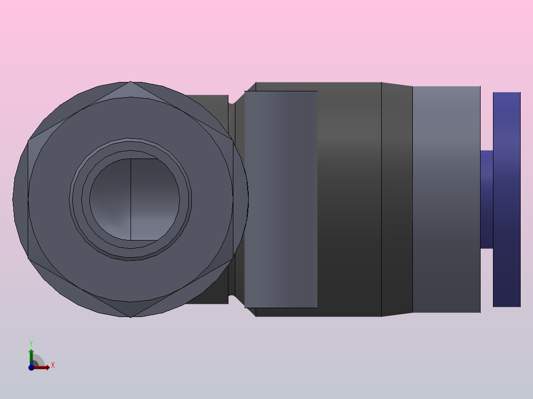 IPL L型螺纹弯头_IPL04-M6前视图