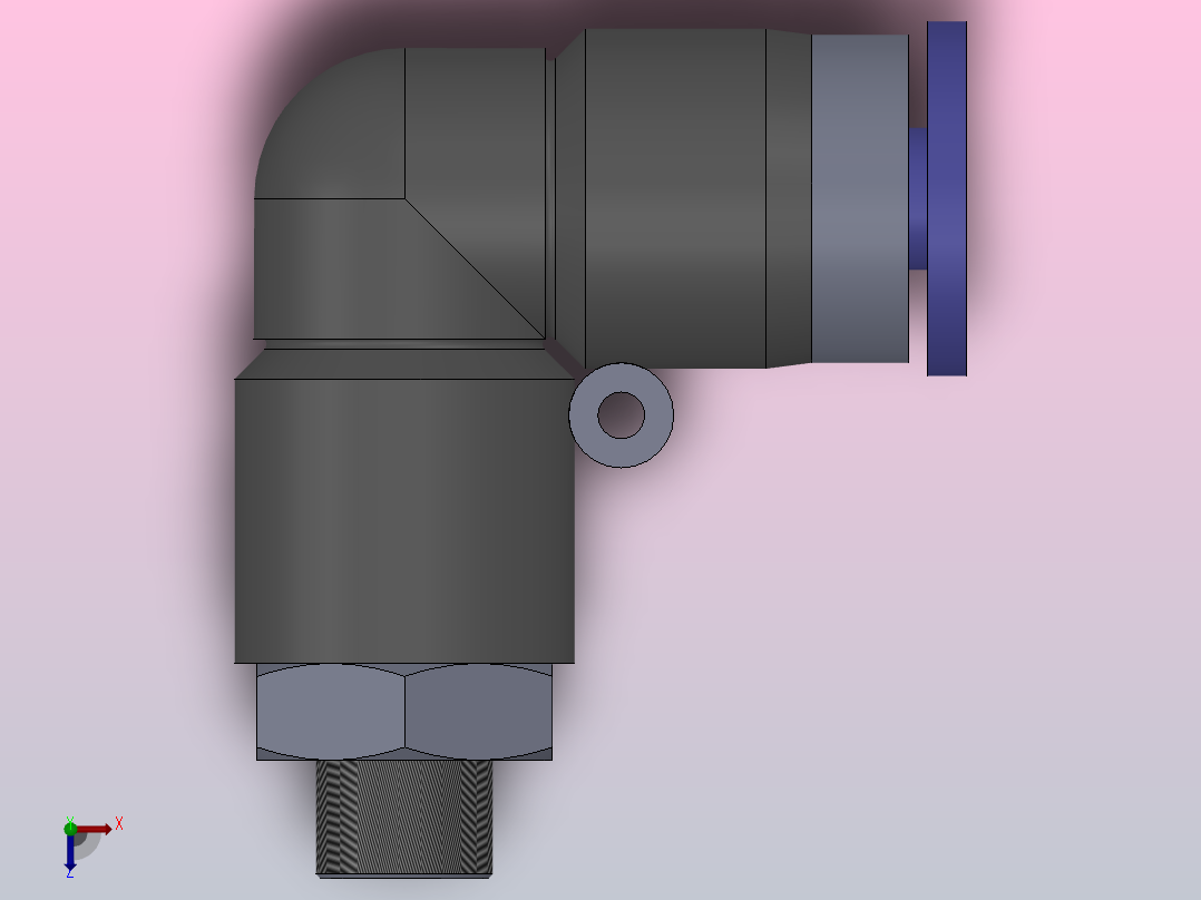 IPL L型螺纹弯头_IPL04-M6俯视图