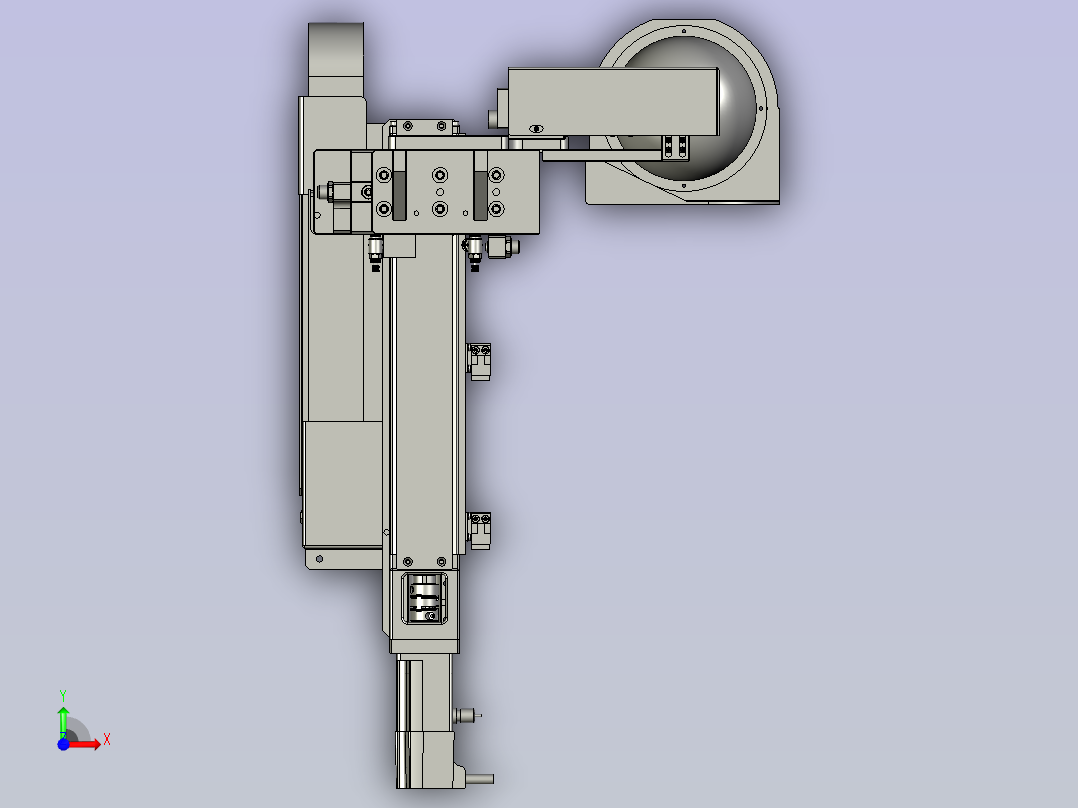 CCD检测组件前视图