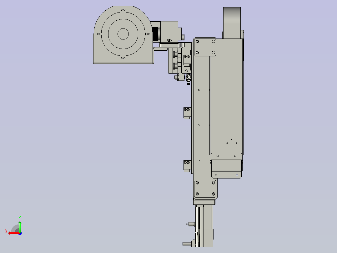 CCD检测组件后视图
