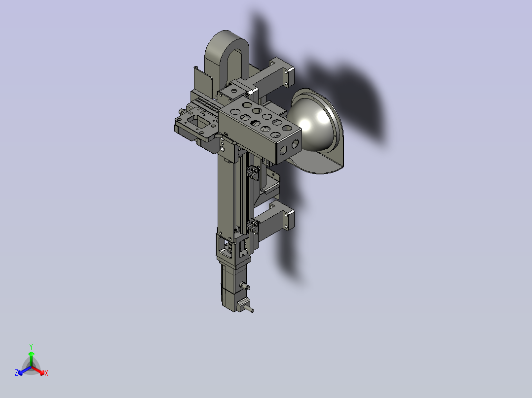 CCD检测组件正等轴测图