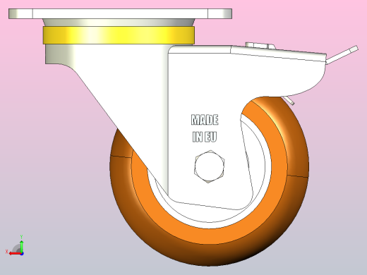 125毫米SWB脚轮后视缩略图