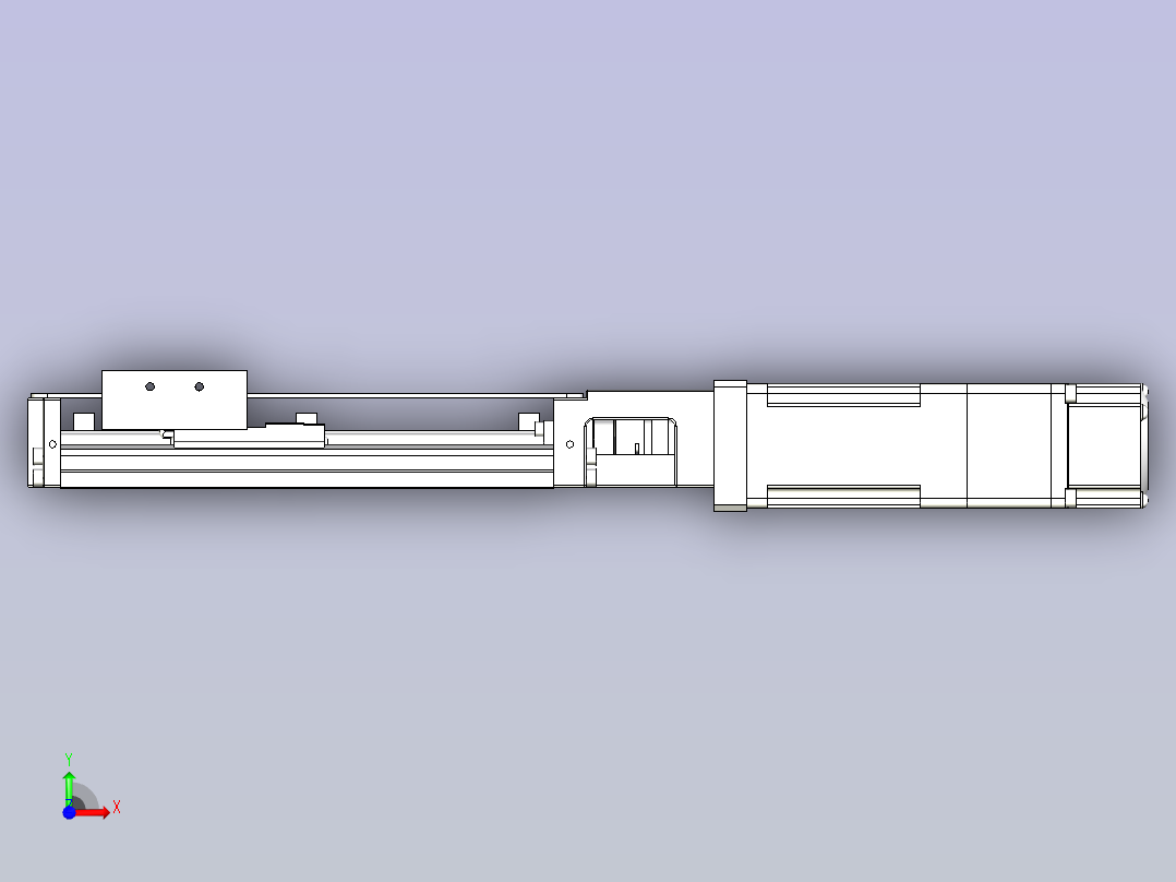 上银KK40-150A1-F0带MSMD012G1B电机前视图